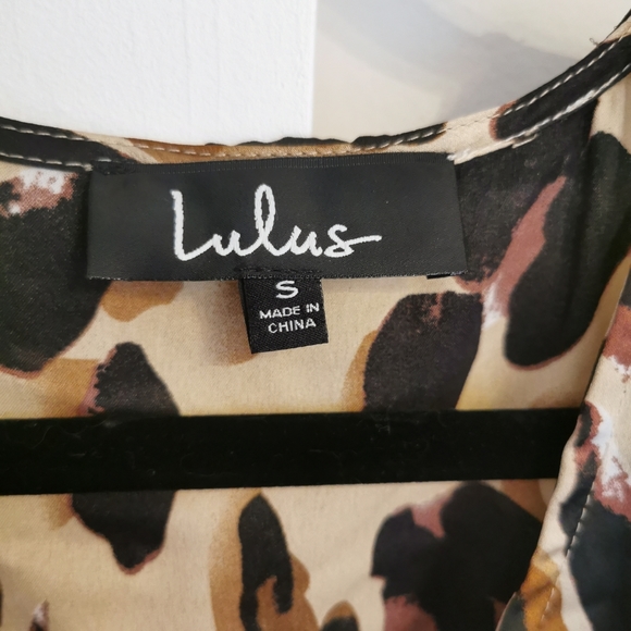 SOLD NWOT - Lulu's Something Wild Tan Leopard Print Romper - Picture 5 of 7